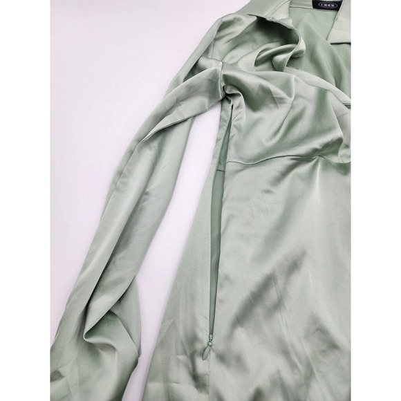 Dirty Martini Long Sleeve Pale Green Mini Dress by Cider Women's Size Large - Picture 7 of 11